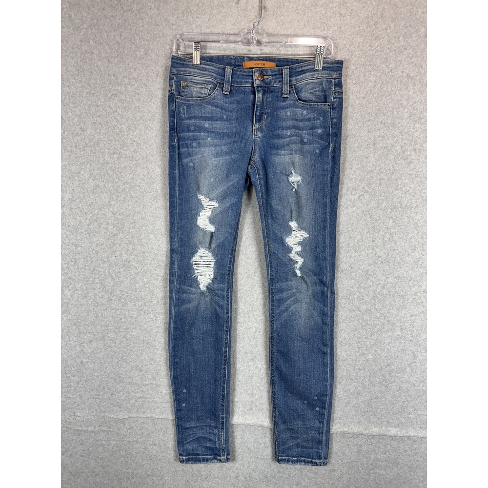 Joes Jeans Womens 26‎ Blue Distressed Skinny Ankle The Vixen Sassy Stretch Denim
